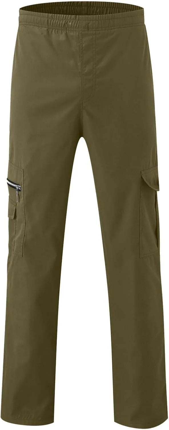 GIERIDUC Mens Corduroy Joggers Pants Men's Heavyweight Thermal Pants Mens Active Exercise Trousers Fashion Trousers for Guys