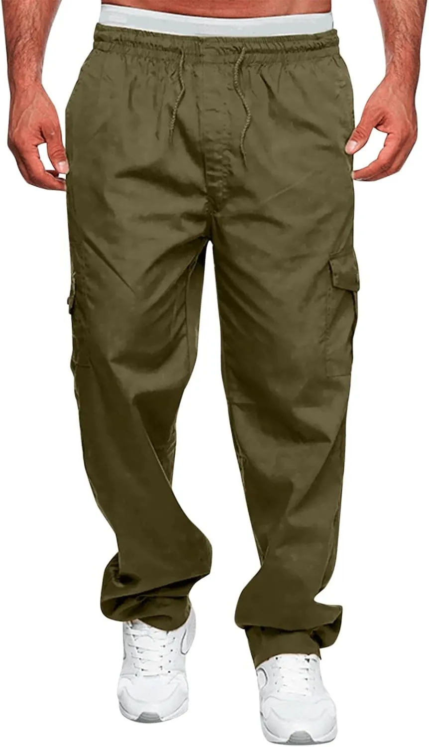 GIERIDUC Mens Corduroy Joggers Pants Men's Heavyweight Thermal Pants Mens Active Exercise Trousers Fashion Trousers for Guys