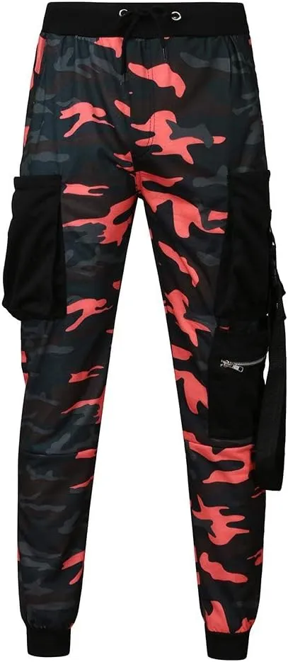 GIERIDUC Men's Essentials Fleece Sweatpants Big and Tall Mens Plaid Pants Best Lightweight Sweatpants Match Men’S Wild Cargo