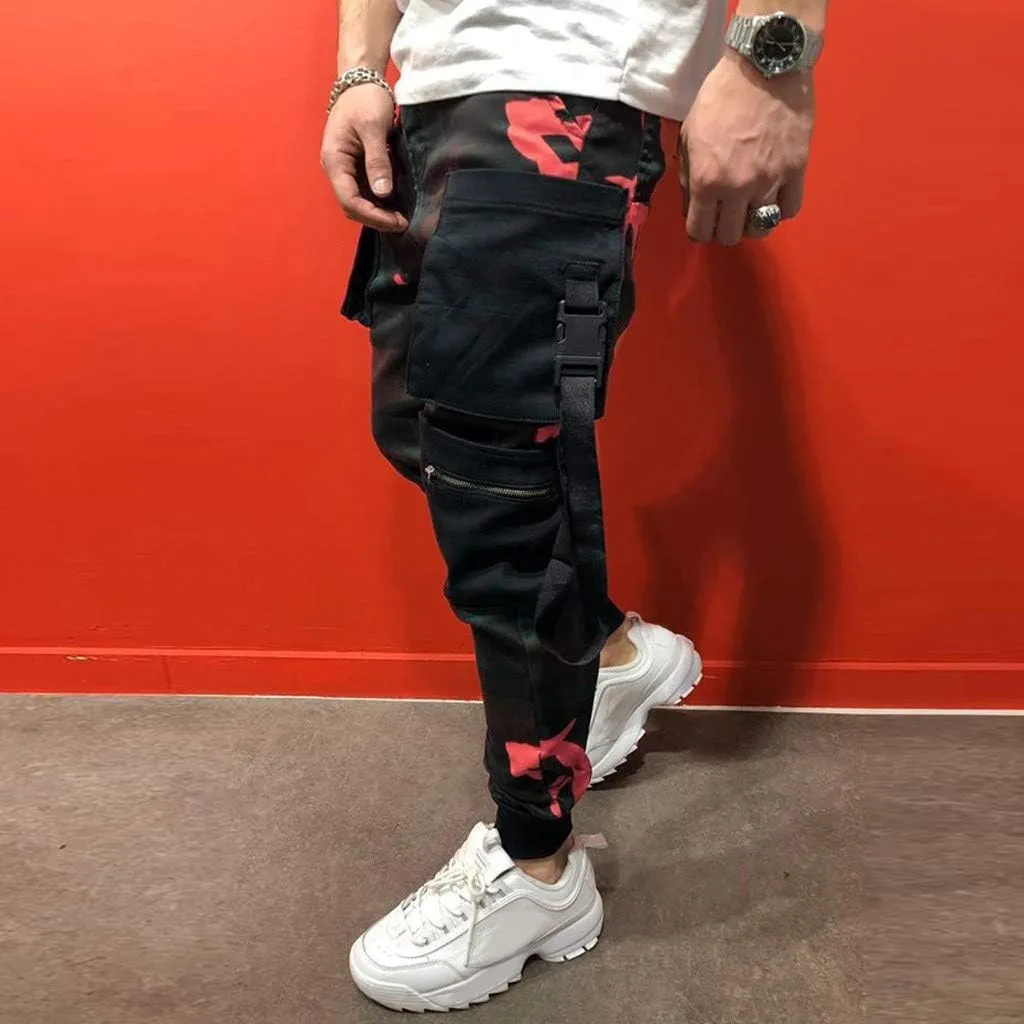 GIERIDUC Men's Essentials Fleece Sweatpants Big and Tall Mens Plaid Pants Best Lightweight Sweatpants Match Men’S Wild Cargo