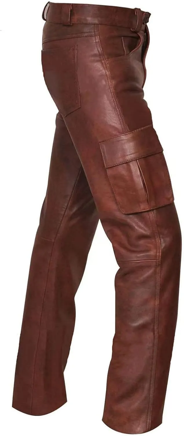 GIERIDUC Men's Faux Leather Pants Reversible Basketball Jerseys for Men Extra Long Lounge Pants Mens Athletic Dress Pants Men