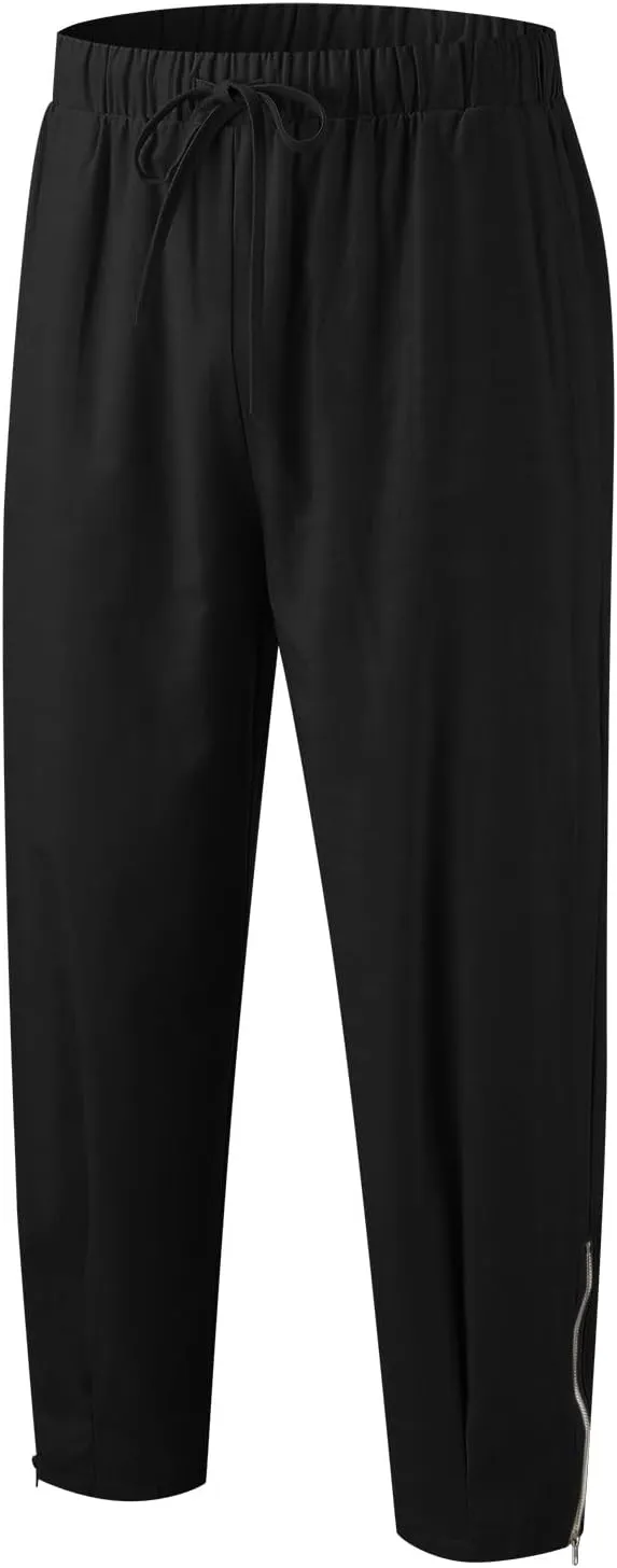 GIERIDUC Mens Heavyweight Fleece Sweatpants Dress Pants for Muscular Legs Pajama Pants for Tall Guys Athletic Outfits for Men