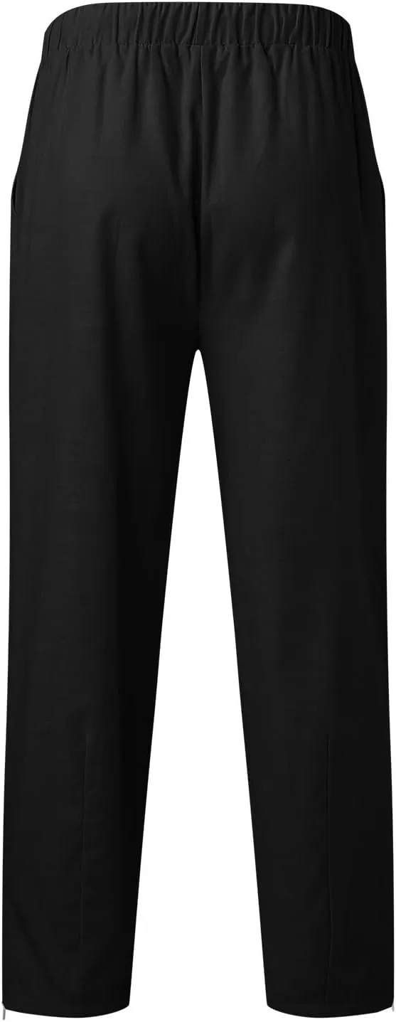 GIERIDUC Mens Heavyweight Fleece Sweatpants Dress Pants for Muscular Legs Pajama Pants for Tall Guys Athletic Outfits for Men