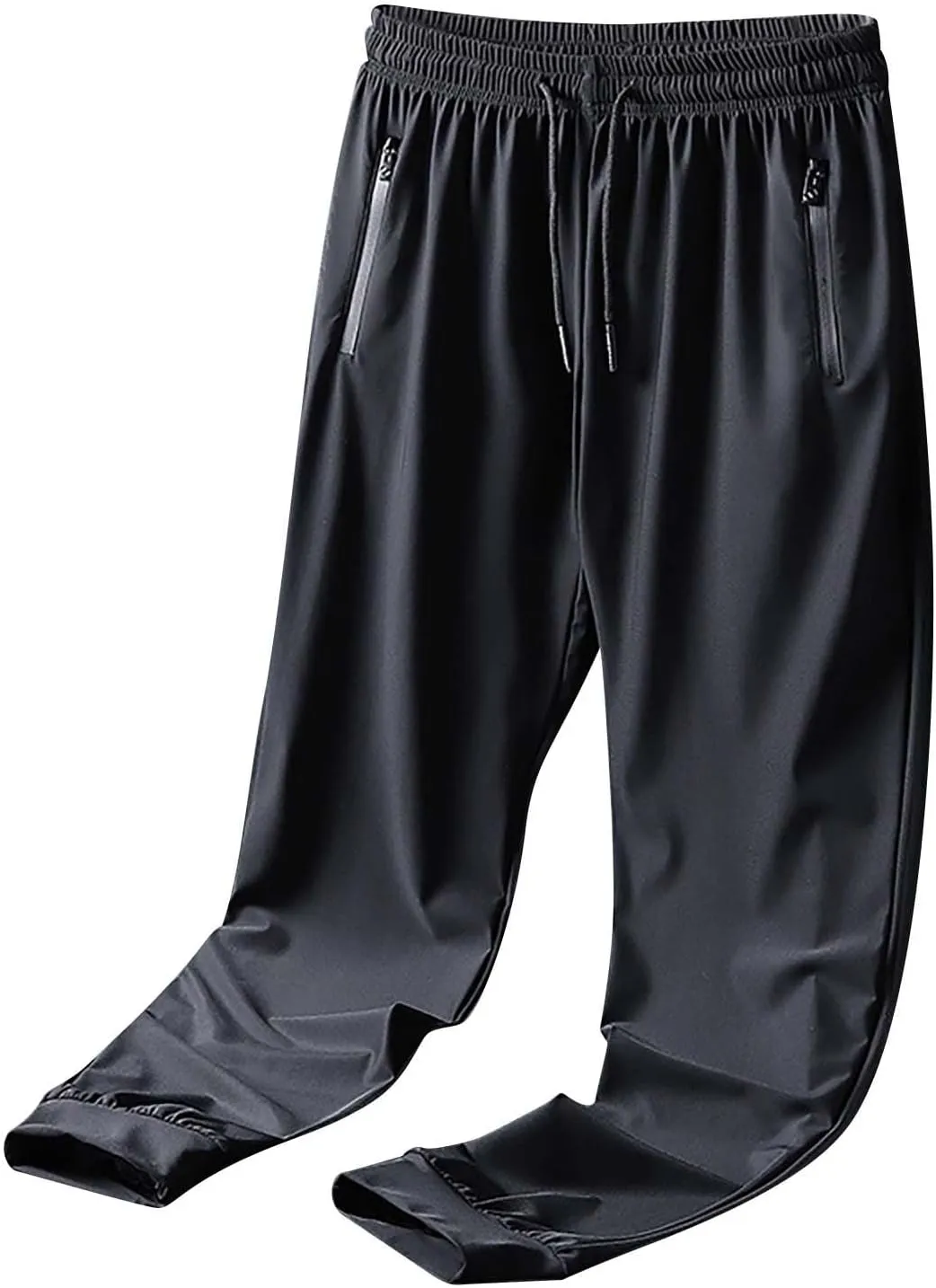 GIERIDUC Mens Joggers Lightweight Workout Breathable Mesh Pants Elastic Waist Drawstring Athletic Sports Running Sweatpants