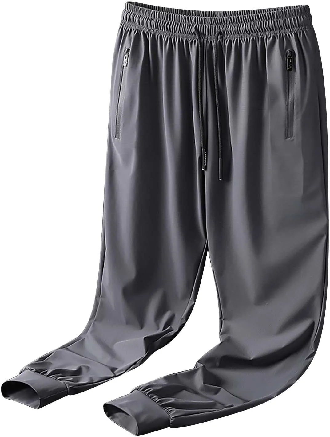 GIERIDUC Mens Joggers Lightweight Workout Breathable Mesh Pants Elastic Waist Drawstring Athletic Sports Running Sweatpants