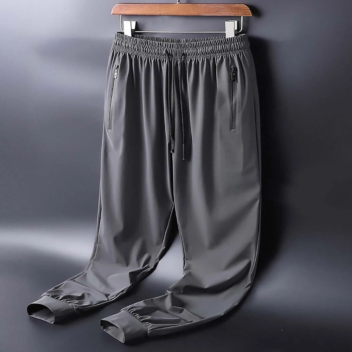 GIERIDUC Mens Joggers Lightweight Workout Breathable Mesh Pants Elastic Waist Drawstring Athletic Sports Running Sweatpants
