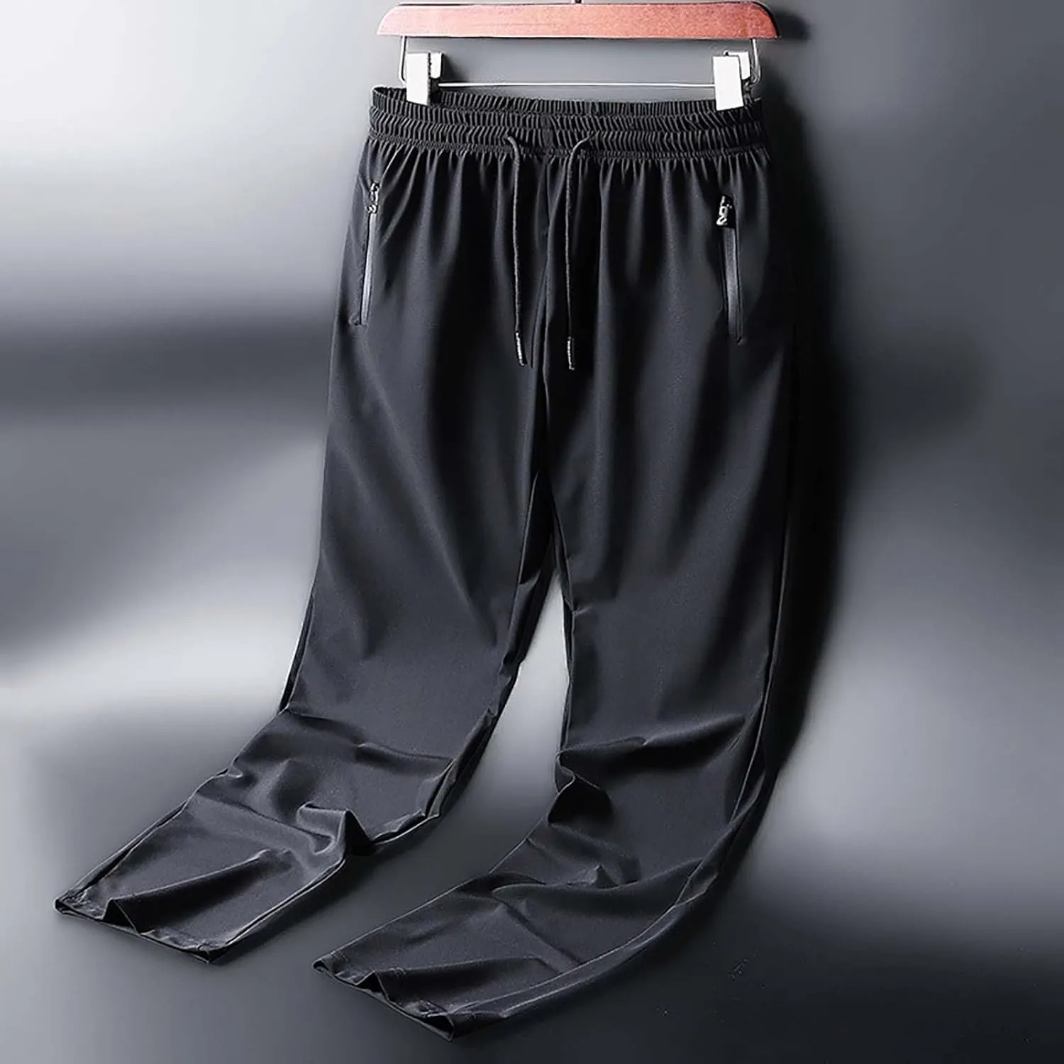 GIERIDUC Mens Joggers Lightweight Workout Breathable Mesh Pants Elastic Waist Drawstring Athletic Sports Running Sweatpants