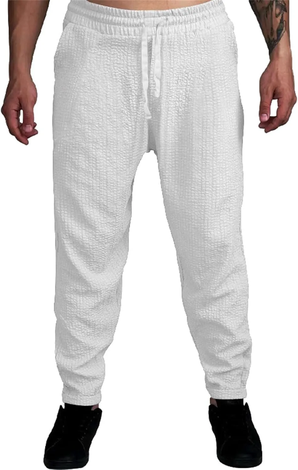 GIERIDUC Men's Paisley Pants Cargo Jogger Men's Tall Size Athletic Pants Mens Polyester Cargo Pants Relaxed Fit Cord Trouser