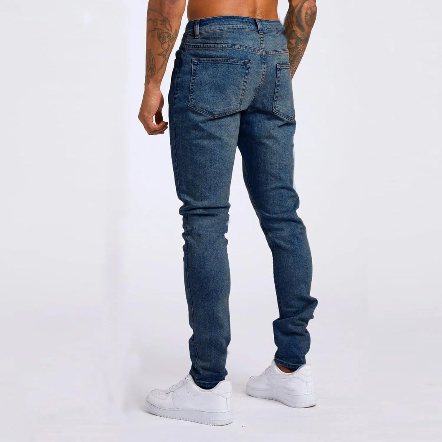 GIERIDUC Men's Traditional Plaid Chino Pants Men's Cargo Pants Relaxed Fit White Basketball Leggings Mens Sweatpants Pockets