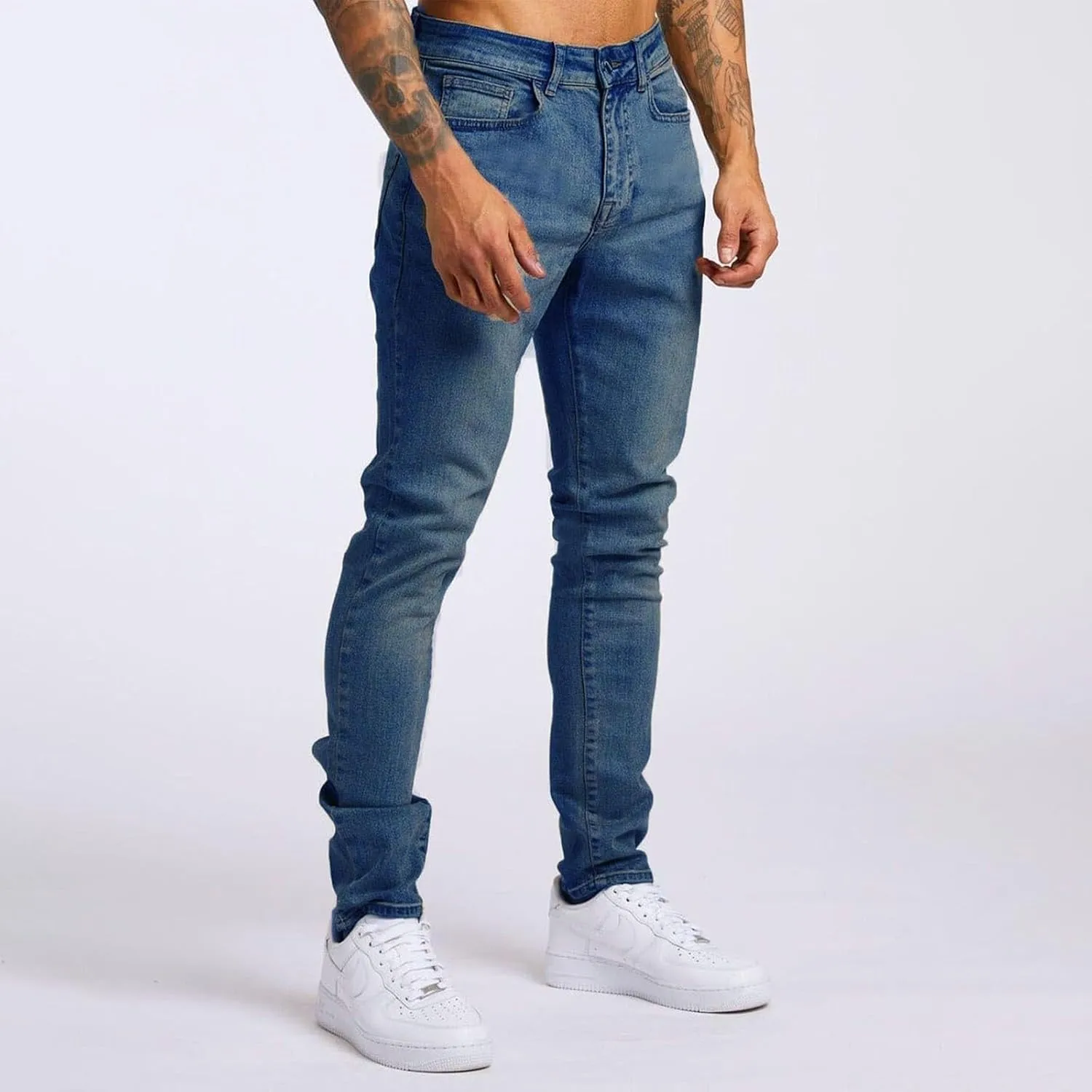 GIERIDUC Men's Traditional Plaid Chino Pants Men's Cargo Pants Relaxed Fit White Basketball Leggings Mens Sweatpants Pockets