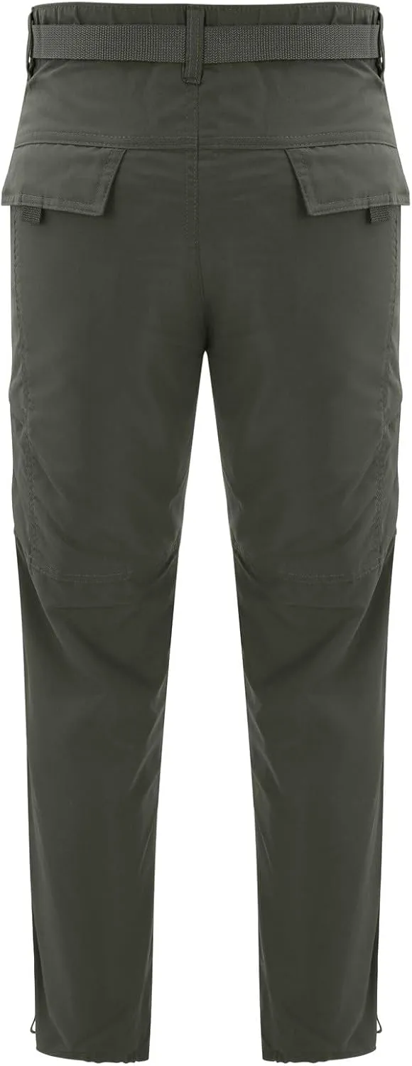 GIERIDUC Men's Water Resistant Hiking Pants Men Cargo Pants with Pockets 28X30 Slim Fit Dress Pants Mens Tapered Dress Pants