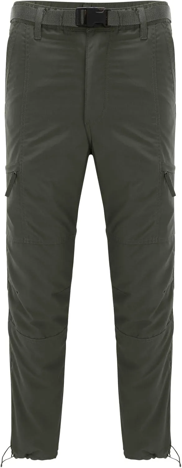 GIERIDUC Men's Water Resistant Hiking Pants Men Cargo Pants with Pockets 28X30 Slim Fit Dress Pants Mens Tapered Dress Pants