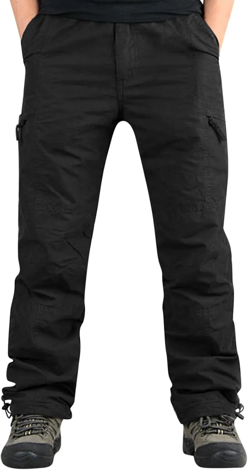 GIERIDUC Men's Wide Leg Flare Sweatpants Wide Leg Corduroy Pants for Men Running Tights with Pocket Breathable Workout Pants