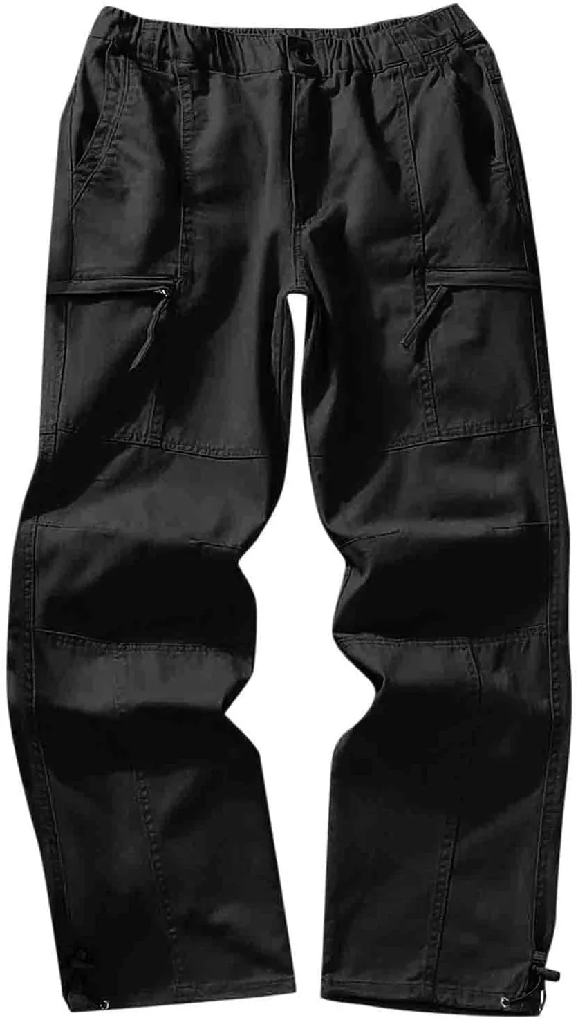 GIERIDUC Men's Wide Leg Flare Sweatpants Wide Leg Corduroy Pants for Men Running Tights with Pocket Breathable Workout Pants