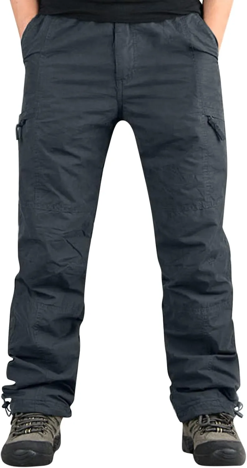 GIERIDUC Men's Wide Leg Flare Sweatpants Wide Leg Corduroy Pants for Men Running Tights with Pocket Breathable Workout Pants