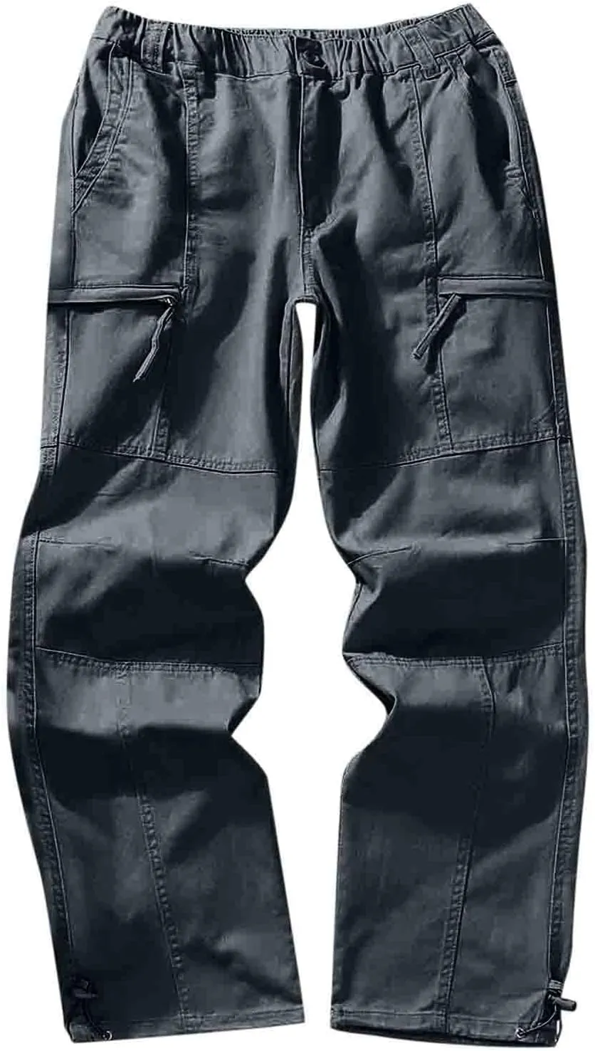 GIERIDUC Men's Wide Leg Flare Sweatpants Wide Leg Corduroy Pants for Men Running Tights with Pocket Breathable Workout Pants