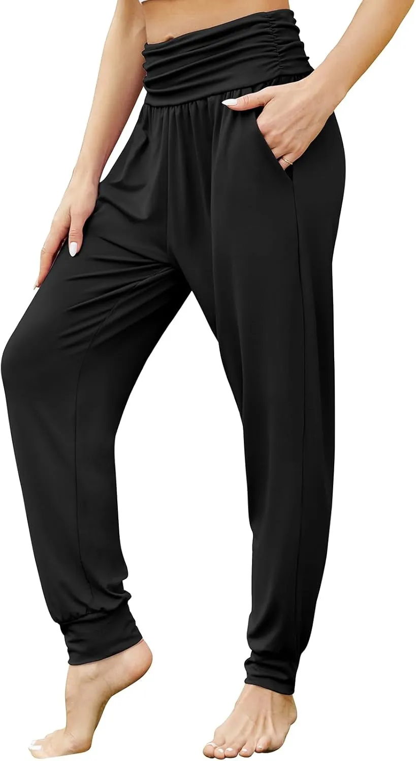 Gracyoga Women's Yoga Joggers Pants Casual Loose Workout Sweatpants Comfy Lounge Pants with Pockets