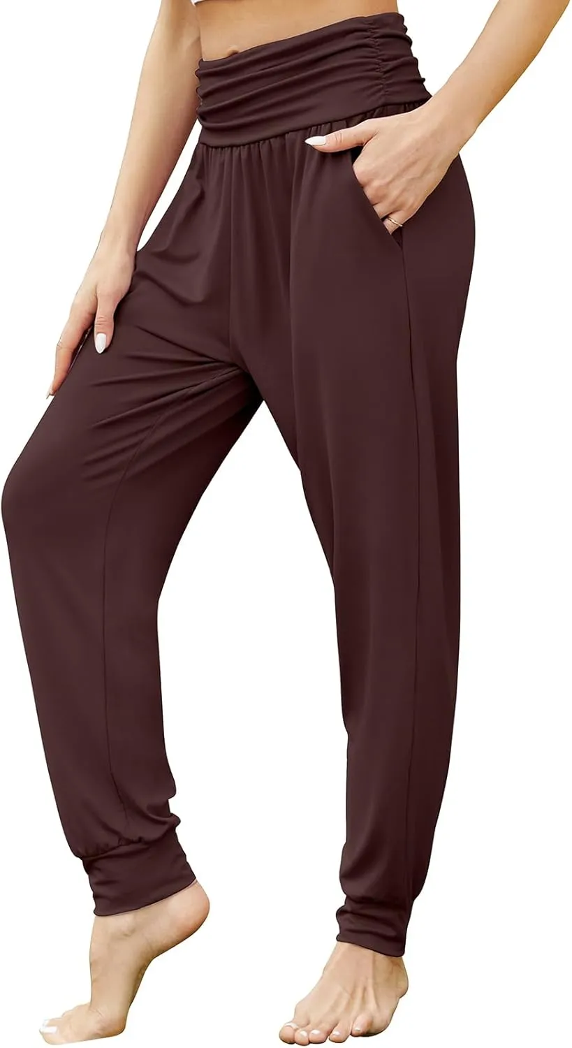 Gracyoga Women's Yoga Joggers Pants Casual Loose Workout Sweatpants Comfy Lounge Pants with Pockets