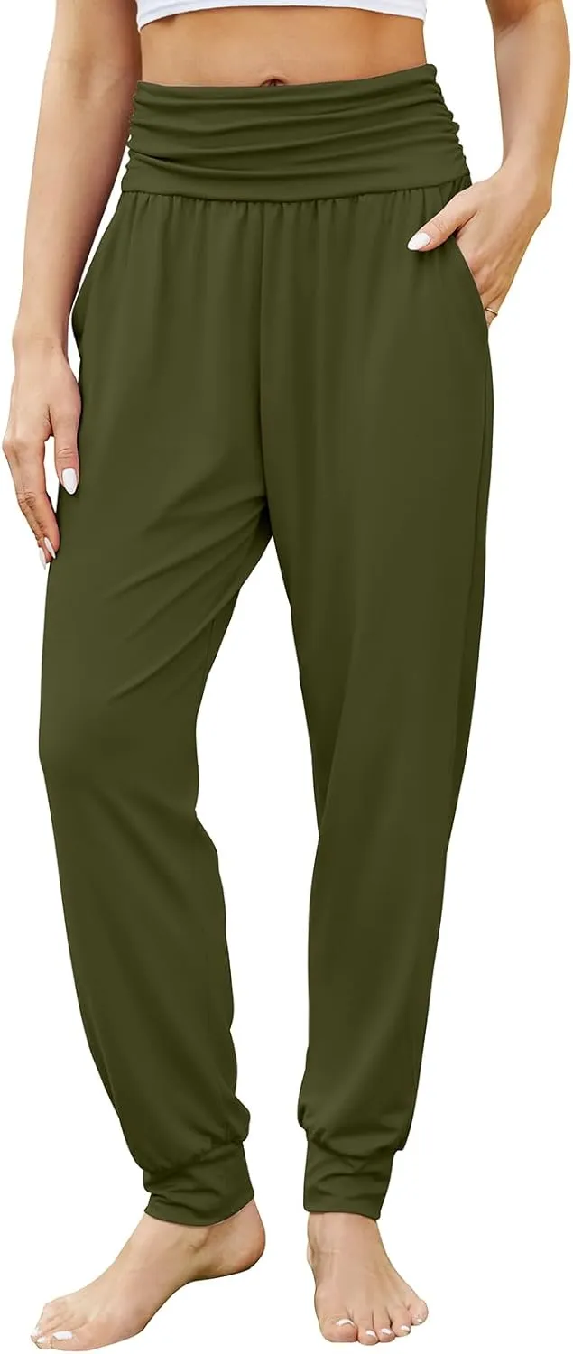 Gracyoga Women's Yoga Joggers Pants Casual Loose Workout Sweatpants Comfy Lounge Pants with Pockets