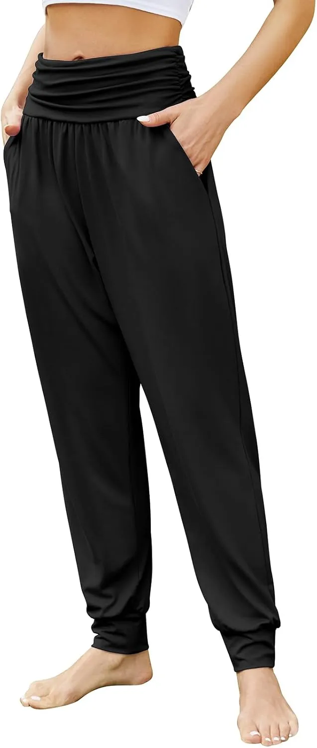 Gracyoga Women's Yoga Joggers Pants Casual Loose Workout Sweatpants Comfy Lounge Pants with Pockets