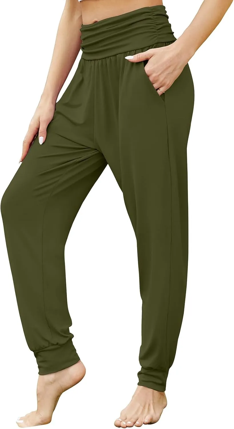 Gracyoga Women's Yoga Joggers Pants Casual Loose Workout Sweatpants Comfy Lounge Pants with Pockets