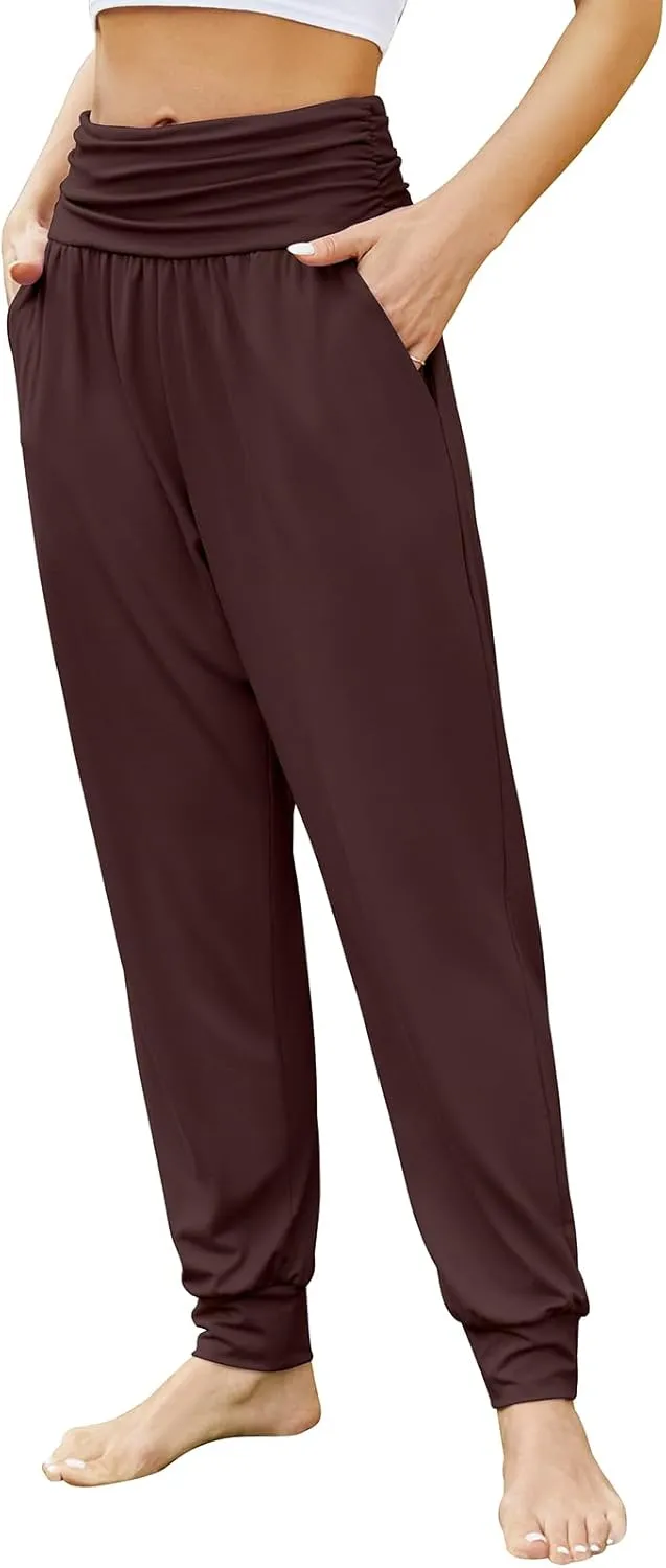 Gracyoga Women's Yoga Joggers Pants Casual Loose Workout Sweatpants Comfy Lounge Pants with Pockets