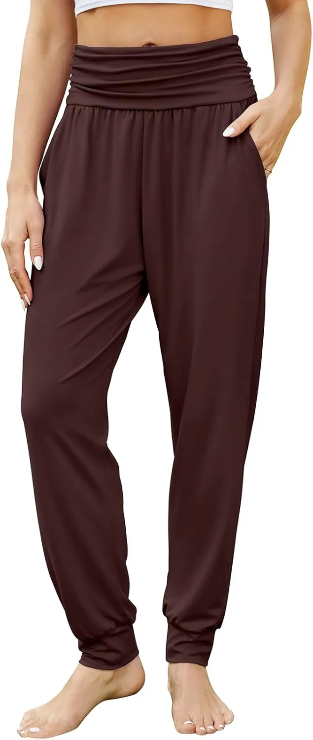 Gracyoga Women's Yoga Joggers Pants Casual Loose Workout Sweatpants Comfy Lounge Pants with Pockets