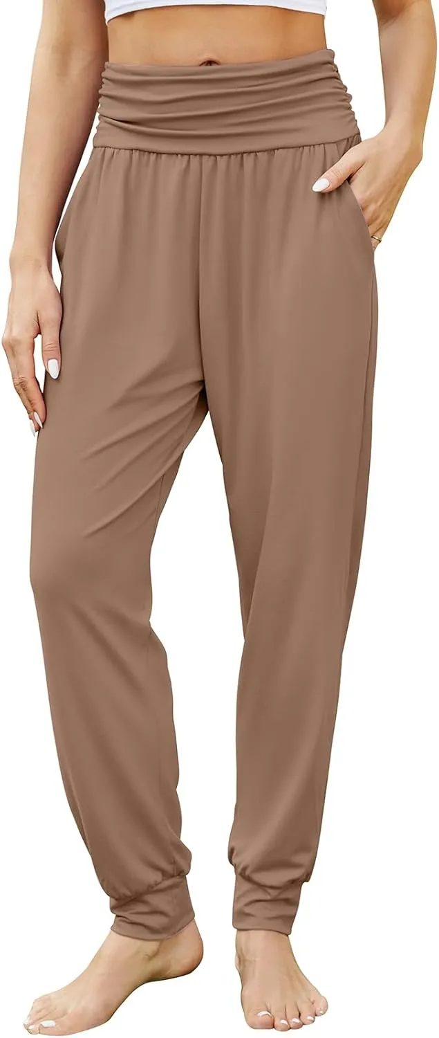 Gracyoga Women's Yoga Joggers Pants Casual Loose Workout Sweatpants Comfy Lounge Pants with Pockets