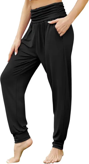 Gracyoga Women's Yoga Joggers Pants Casual Loose Workout Sweatpants Comfy Lounge Pants with Pockets