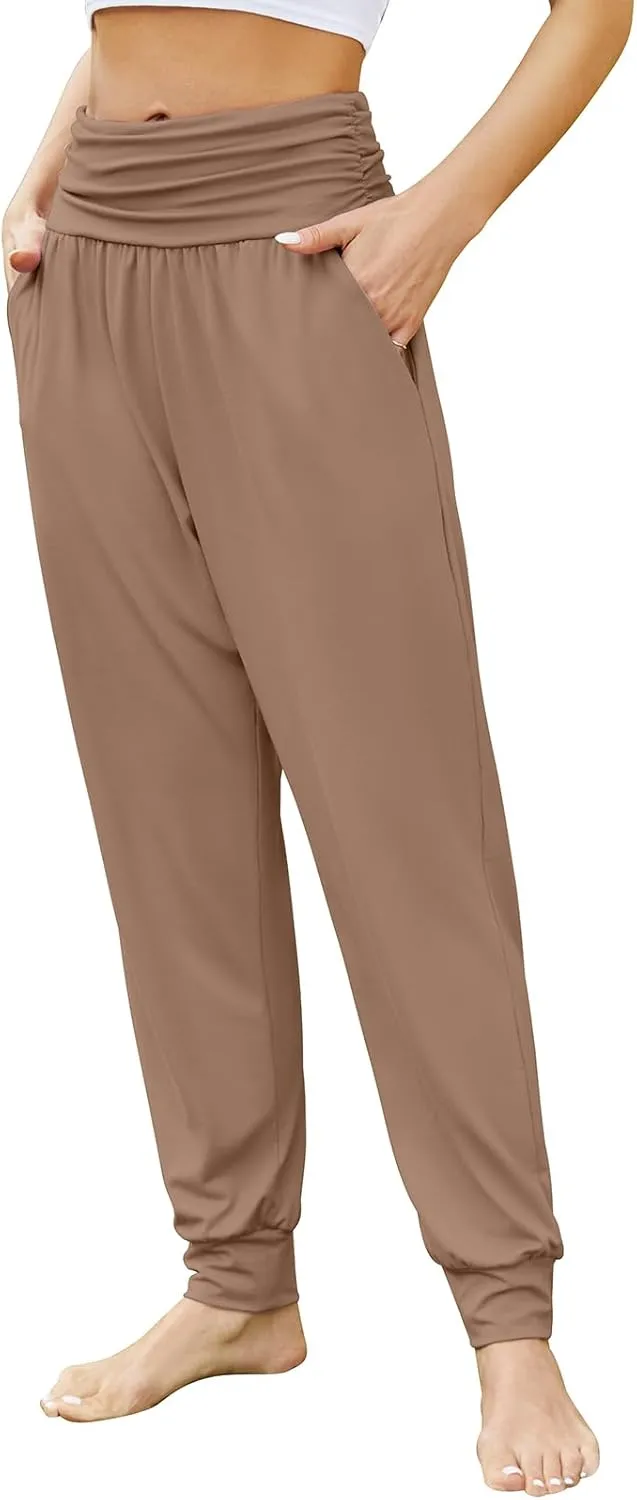 Gracyoga Women's Yoga Joggers Pants Casual Loose Workout Sweatpants Comfy Lounge Pants with Pockets