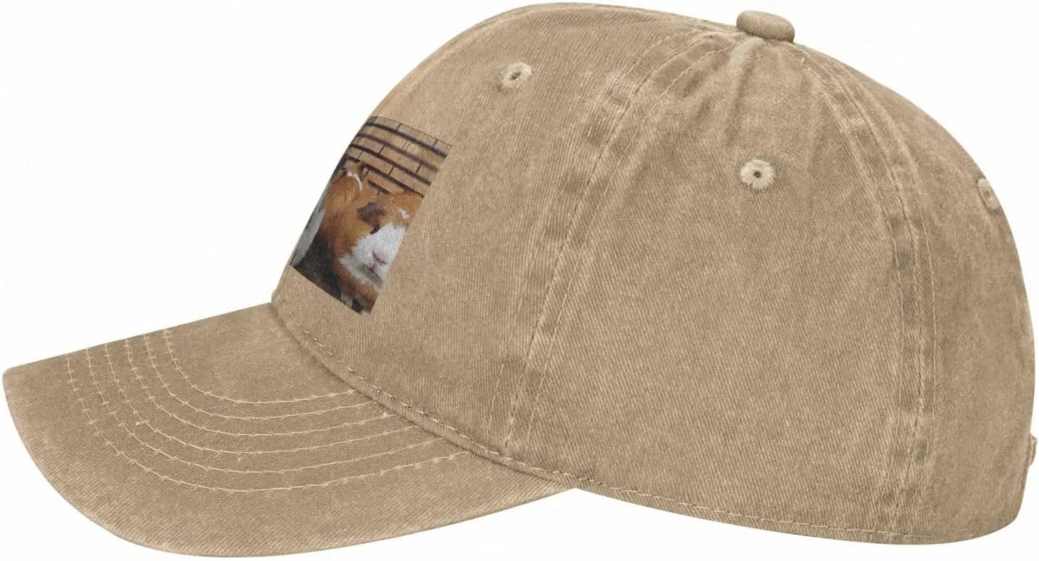 Guinea Pigs Unisex Baseball Cap Breathable Cotton Trucker Hat Classic Denim Dad Hat Summer Sun Hat