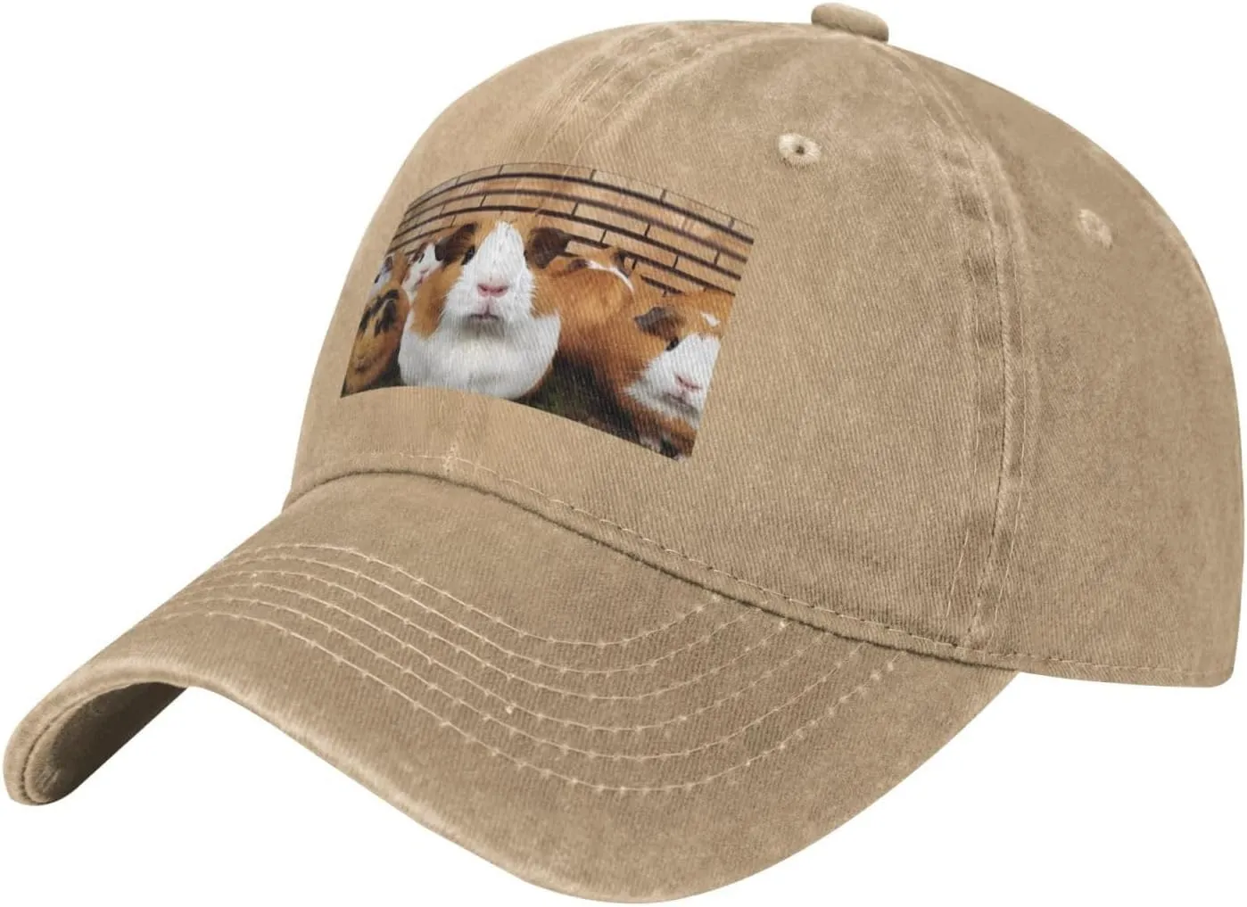 Guinea Pigs Unisex Baseball Cap Breathable Cotton Trucker Hat Classic Denim Dad Hat Summer Sun Hat