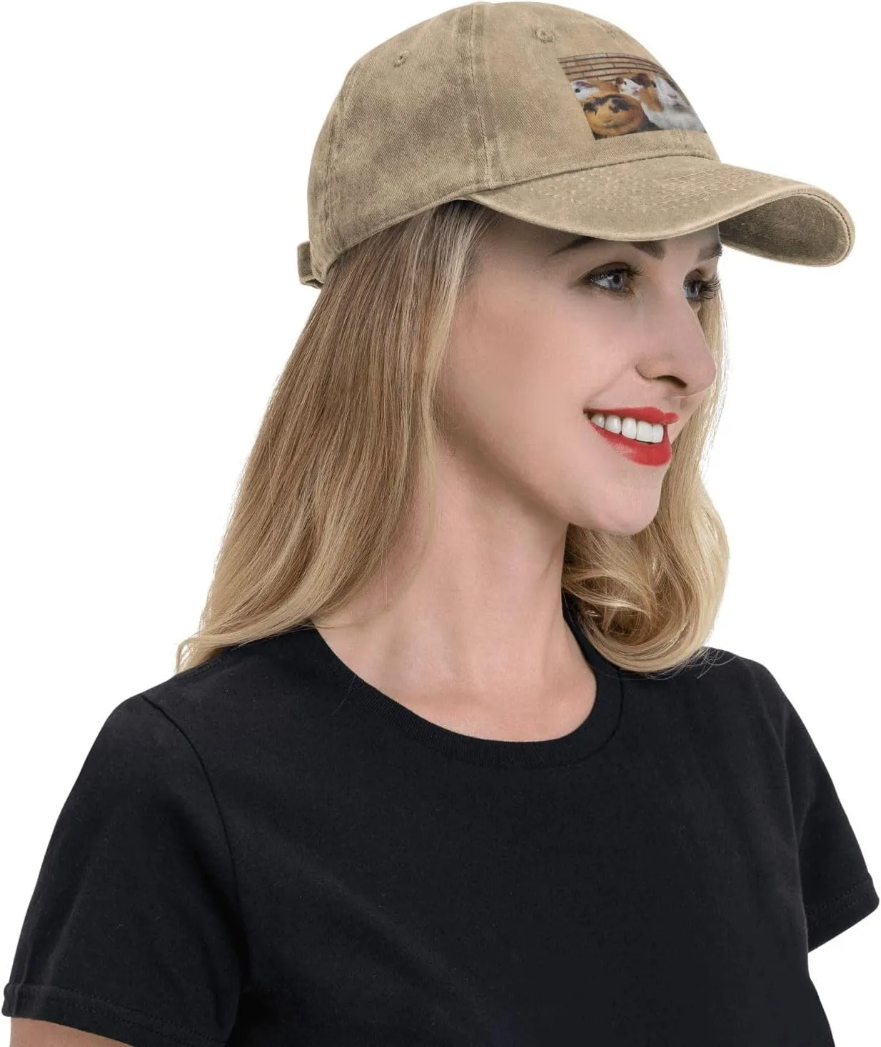 Guinea Pigs Unisex Baseball Cap Breathable Cotton Trucker Hat Classic Denim Dad Hat Summer Sun Hat