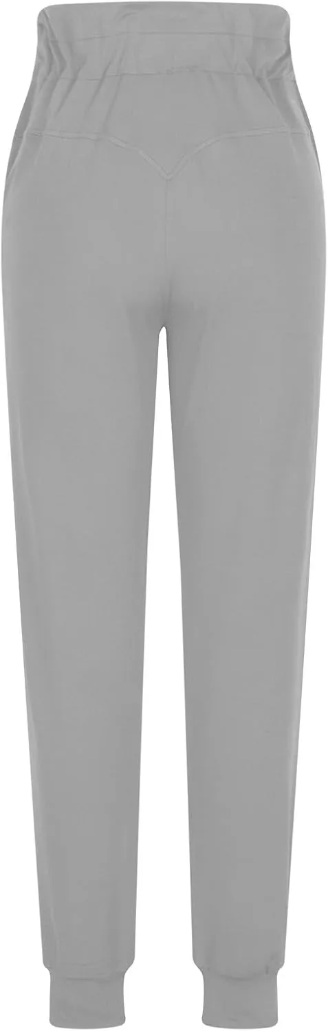 Gumipy Womens Joggers with Pockets Drawstring High Waisted Stretchy Sweatpants Soft Comfy Yoga Pants Tapered Lounge Pants