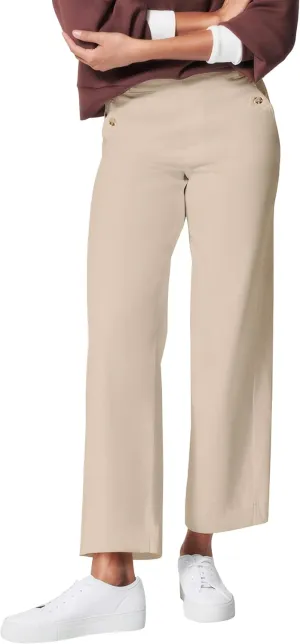 HBQ Womens Jeans Baggy Stretchy Pull On High Waisted Denim Wide Leg Trouser Pants Trendy
