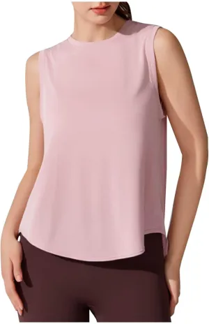 HGps8w Quick Dry Workout Tank Tops for Women Loose 2025 Summer Sleeveless Casual Running Vest Athletic Gym Yoga Tee Shirts