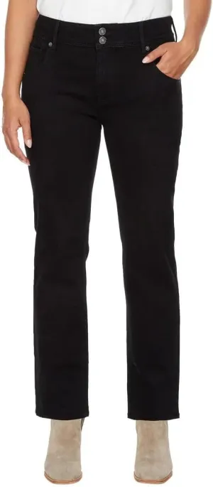 HUDSON Women's Mid-Rise Slim Straight Leg Jeans