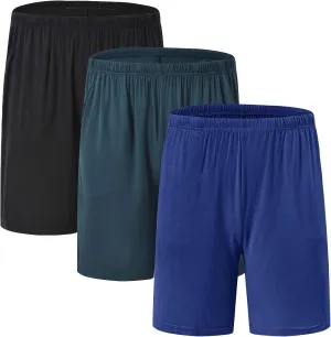 JINSHI Mens Sleeping Stretch Boxer Shorts Ultra-Soft Modal Lounge Pajama Bottoms with Pockets
