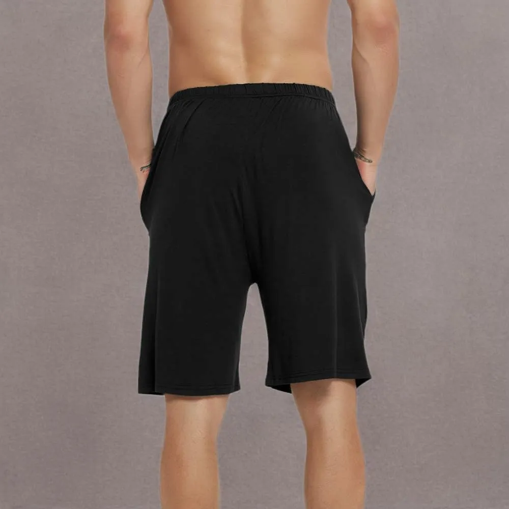 JINSHI Mens Sleeping Stretch Boxer Shorts Ultra-Soft Modal Lounge Pajama Bottoms with Pockets