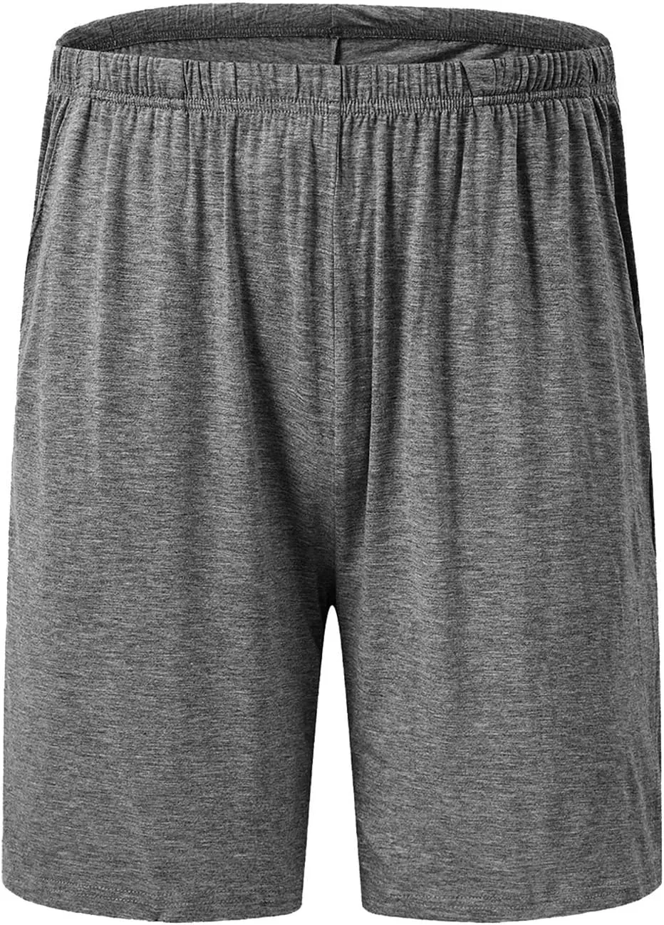 JINSHI Mens Sleeping Stretch Boxer Shorts Ultra-Soft Modal Lounge Pajama Bottoms with Pockets