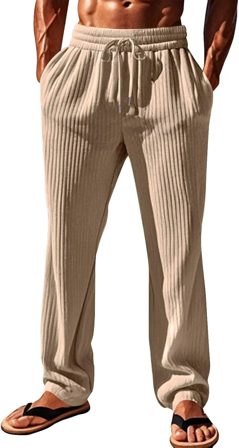 Joggers for Men Comfy Relaxed Fit Big and Tall Outdoor Baggy Casual Pants