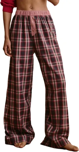 Kedera Women Comfy Pajama Lounge Pants 2025 Loose Fit Sleepwear Casual Straight Leg Baggy Waistband Trousers & Pockets