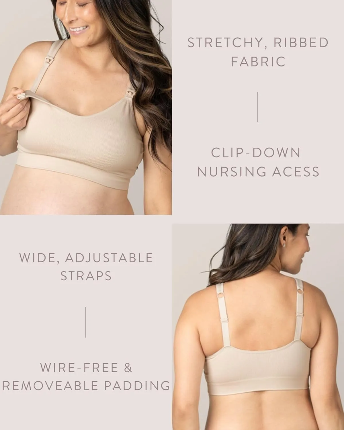 Kindred Bravely Mia Maternity & Nursing Lounge Bra for Breastfeeding and Pregnancy