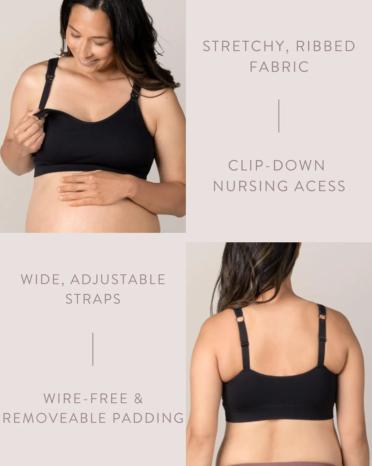 Kindred Bravely Mia Maternity & Nursing Lounge Bra for Breastfeeding and Pregnancy
