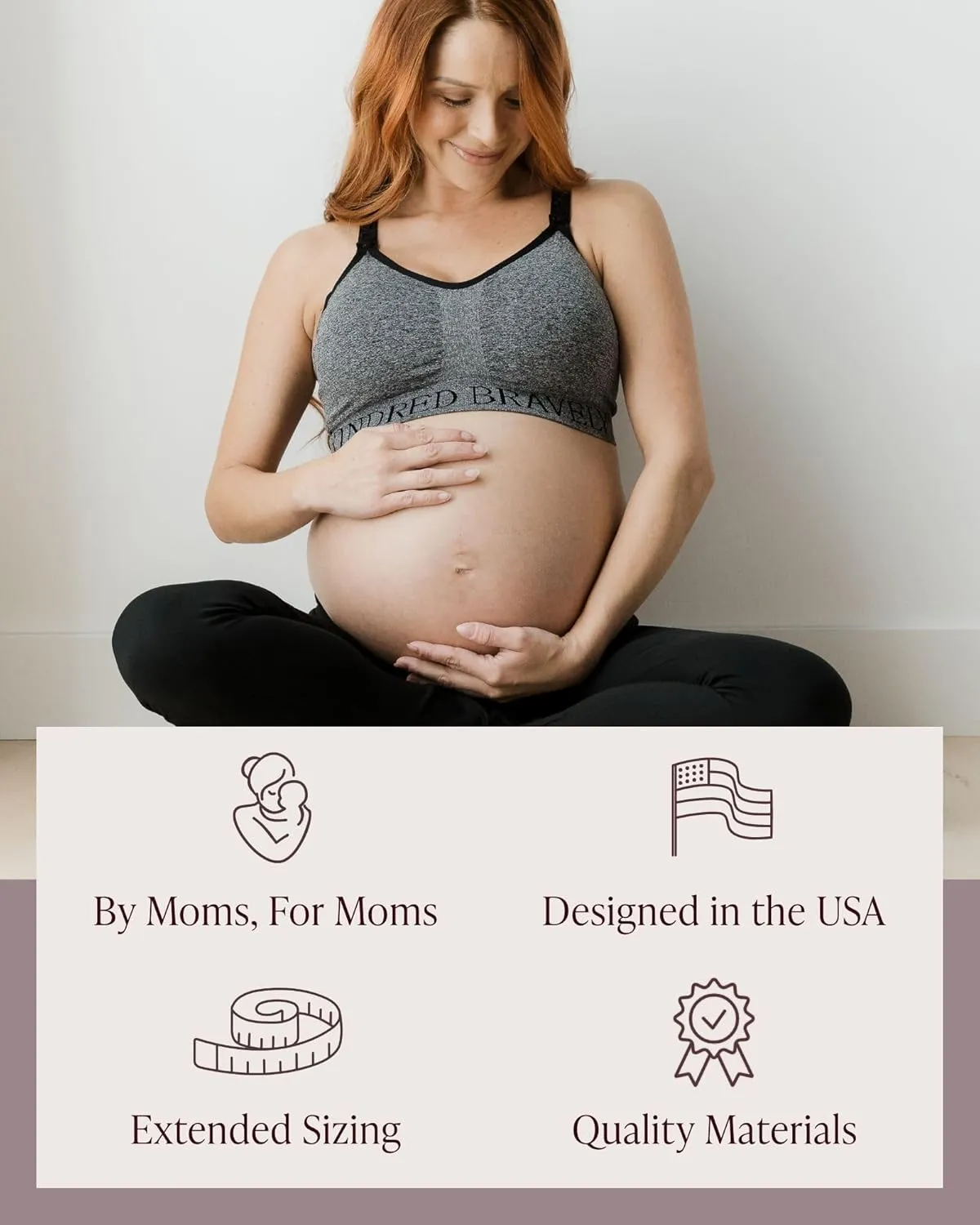 Kindred Bravely Sublime Nursing Sports Bra for Breastfeeding | Seamless Maternity Bras for Pregnancy