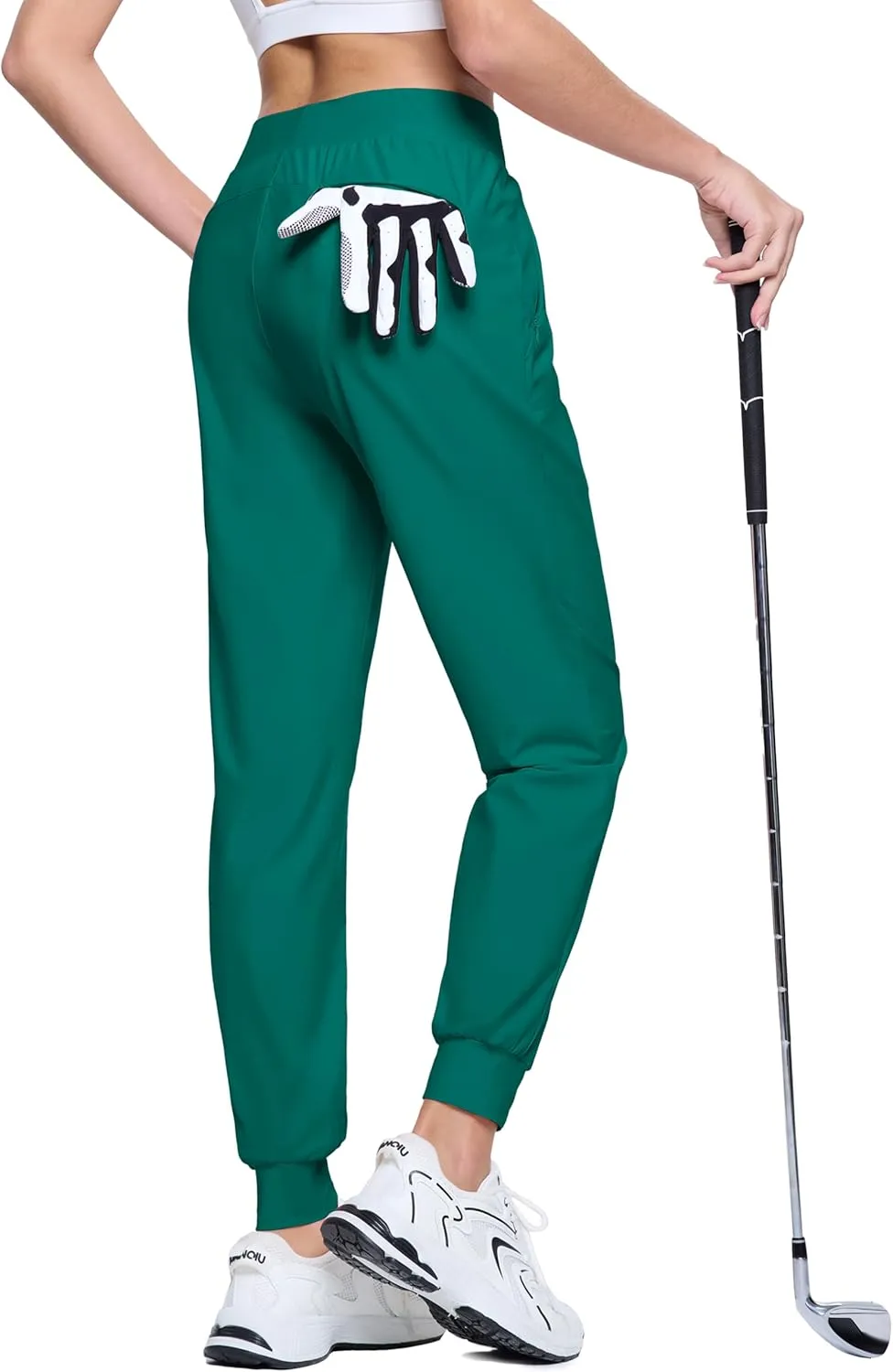 MAGCOMSEN Joggers for Women High Waisted Golf Pants Lightweight Hiking Pants Quick Dry Workout Running Athletic Joggers