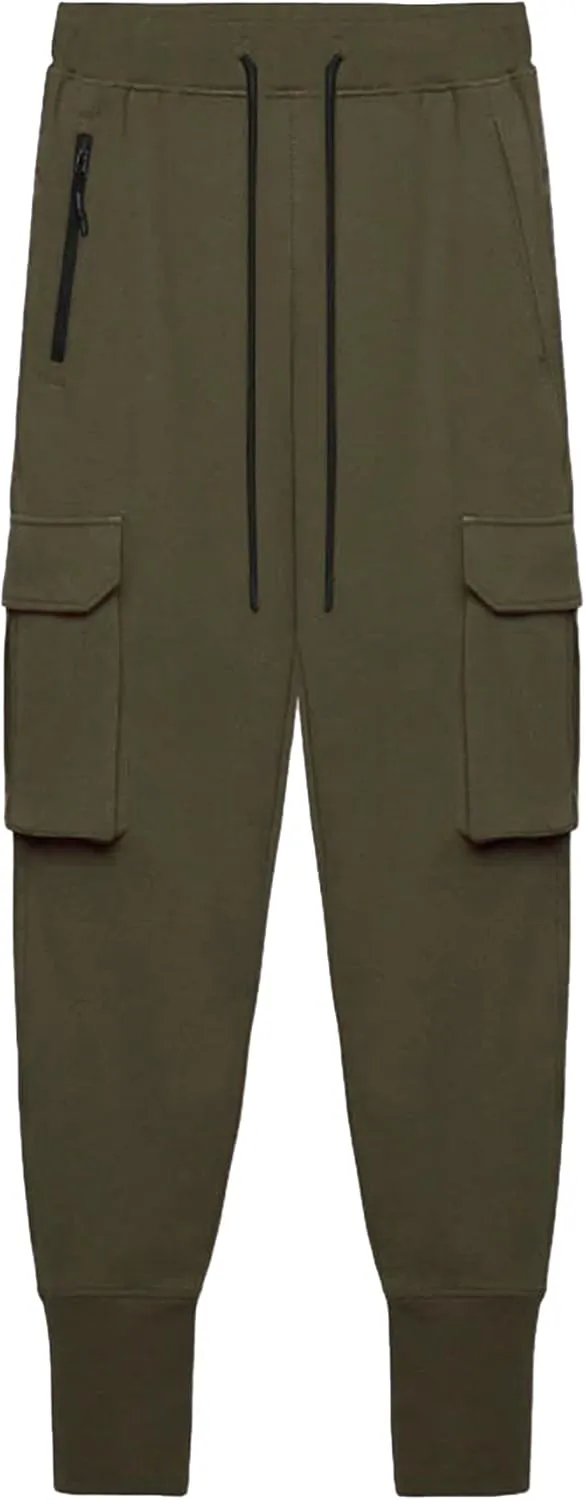 Maiyifu-GJ Men's Casual Joggers Cargo Pants Multi-Pockets Drawstring Hiking Sweatpants Running Training Athletic Trousers