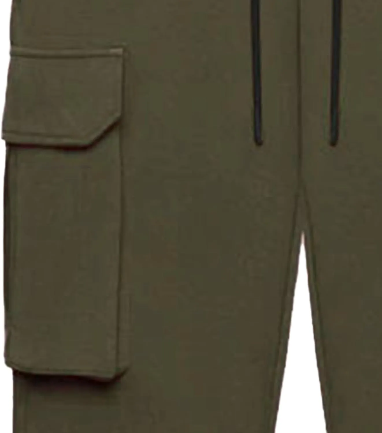 Maiyifu-GJ Men's Casual Joggers Cargo Pants Multi-Pockets Drawstring Hiking Sweatpants Running Training Athletic Trousers