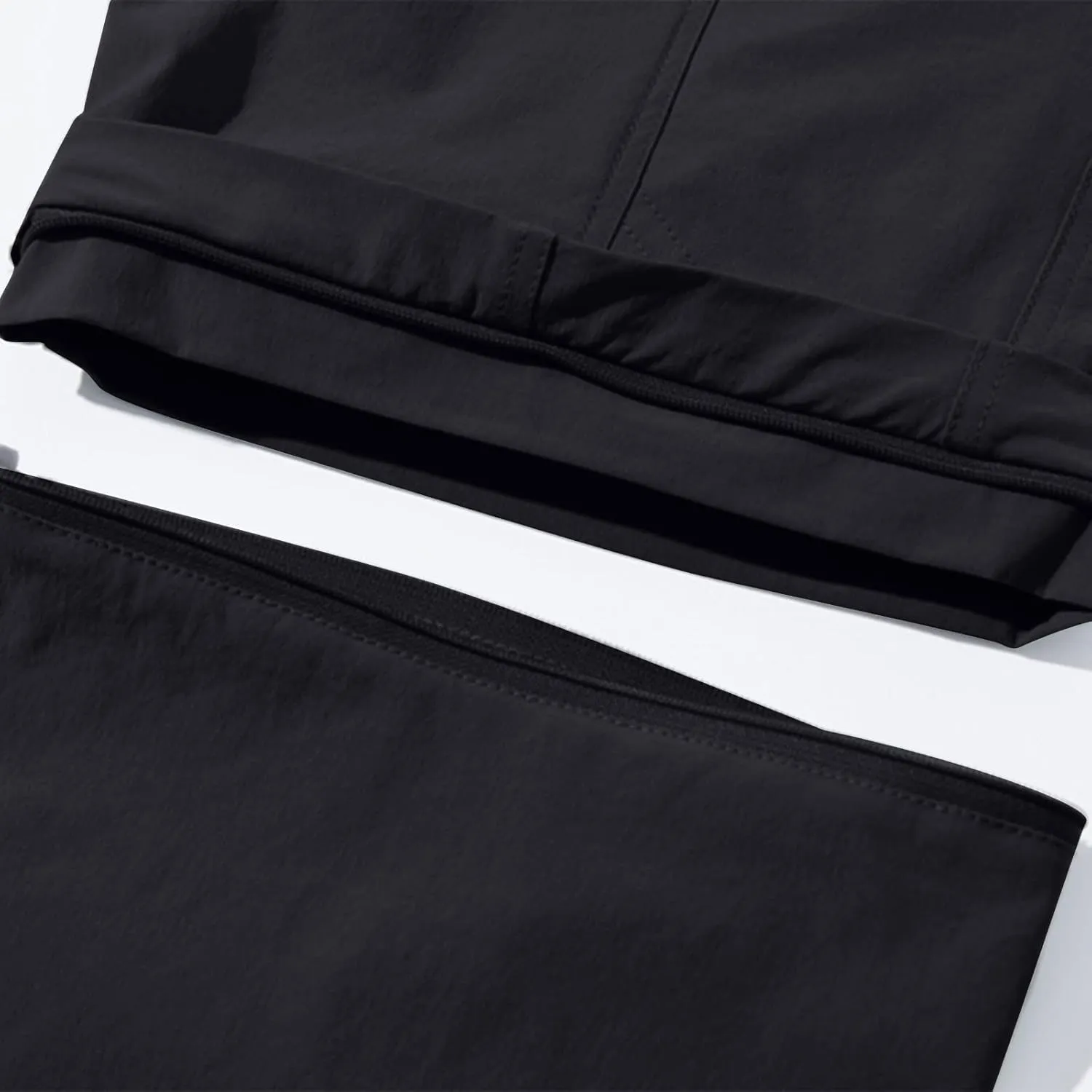 Men Cargo Pants Regular Fit Solid Quick Dry Zip Off Straight Legs Casual Multi Pockets Work Utility Loose Trouser