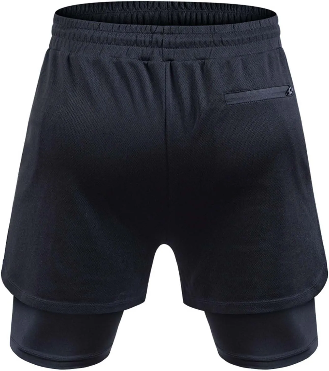 Men's 2 in 1 Running Shorts Athletic Gym Quick Dry Workout Shorts with Liner Lightweight Training Basketball Shorts